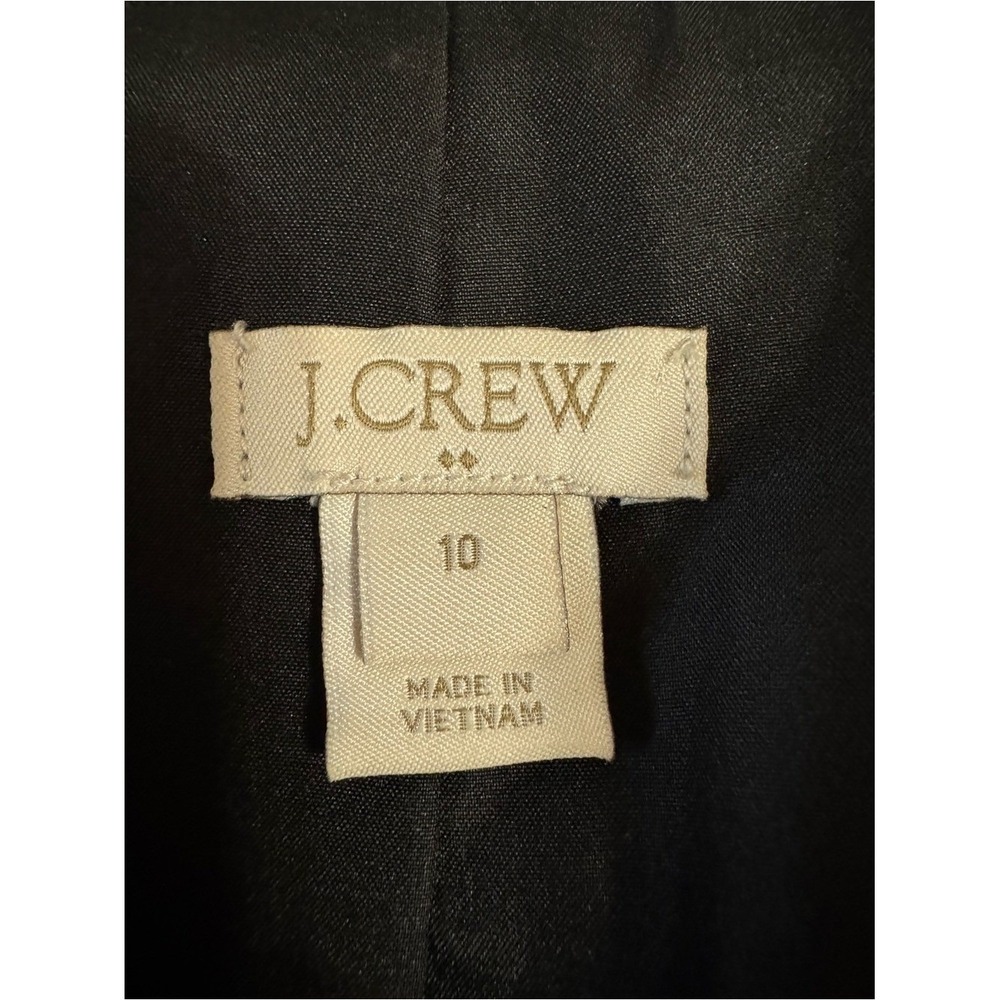 J Crew Womens Wool Blazer Size 10 Academia Preppy Neutral Capsule Black Neutral - Picture 4 of 7